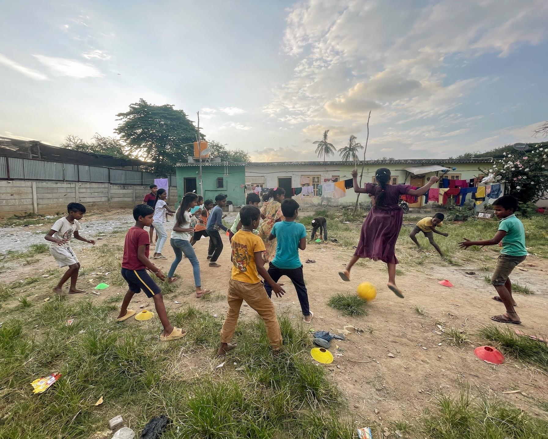 A group of children at a Just.Play session